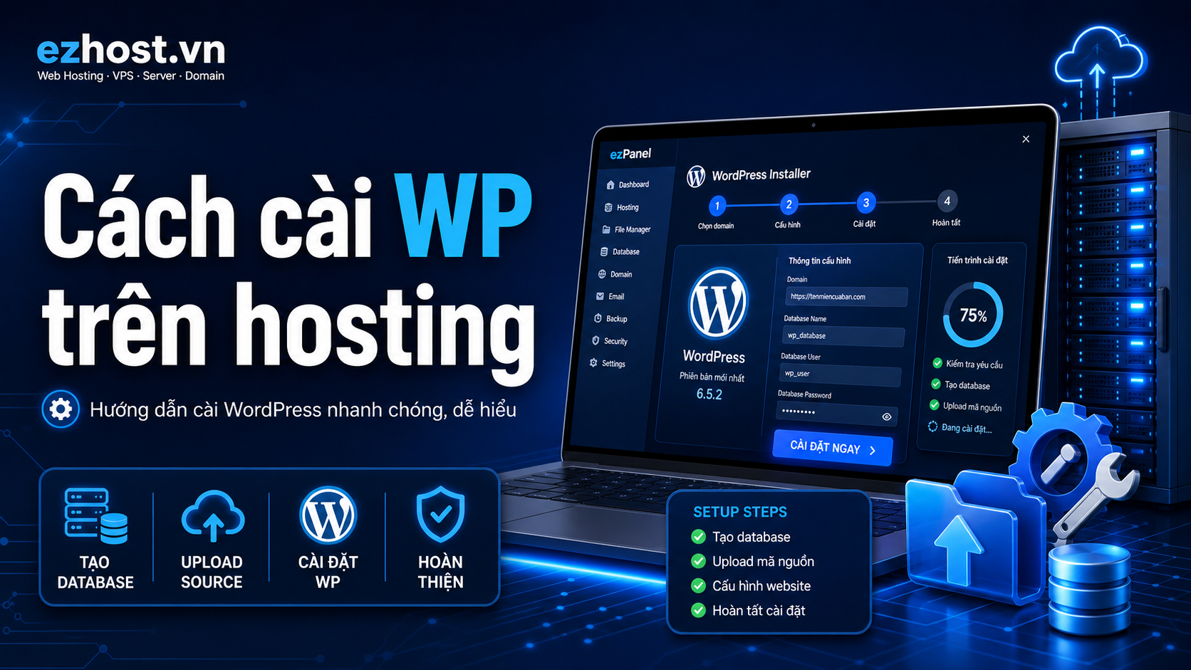 Cài đặt WordPress trên hosting