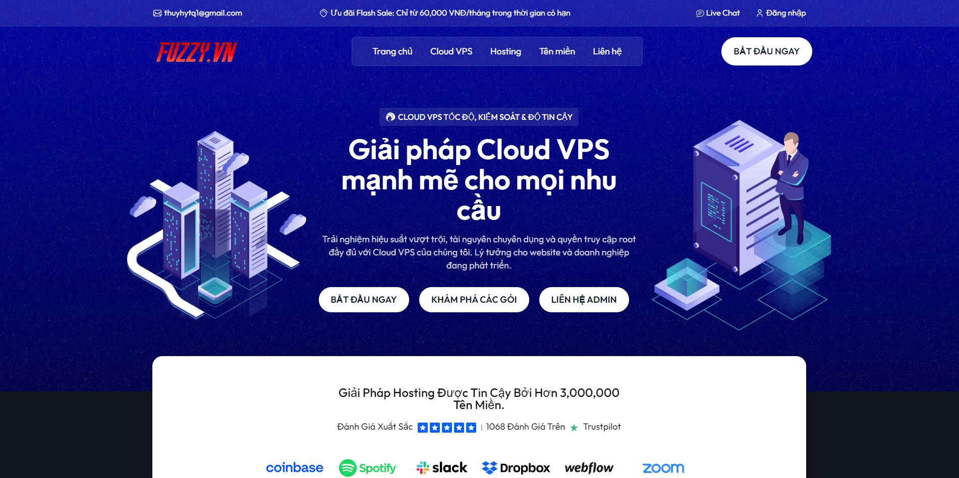 Mã nguồn bán Hosting - VPS của CMSNT