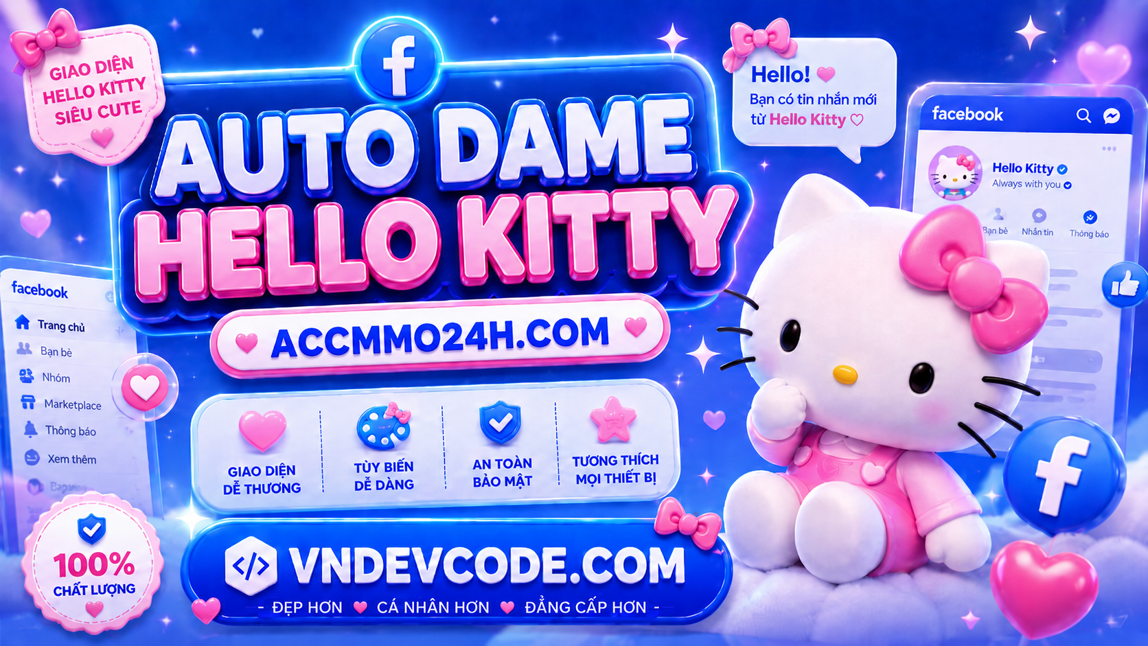 TOOL AUTO DAME FACEBOOK HELLO KITTY