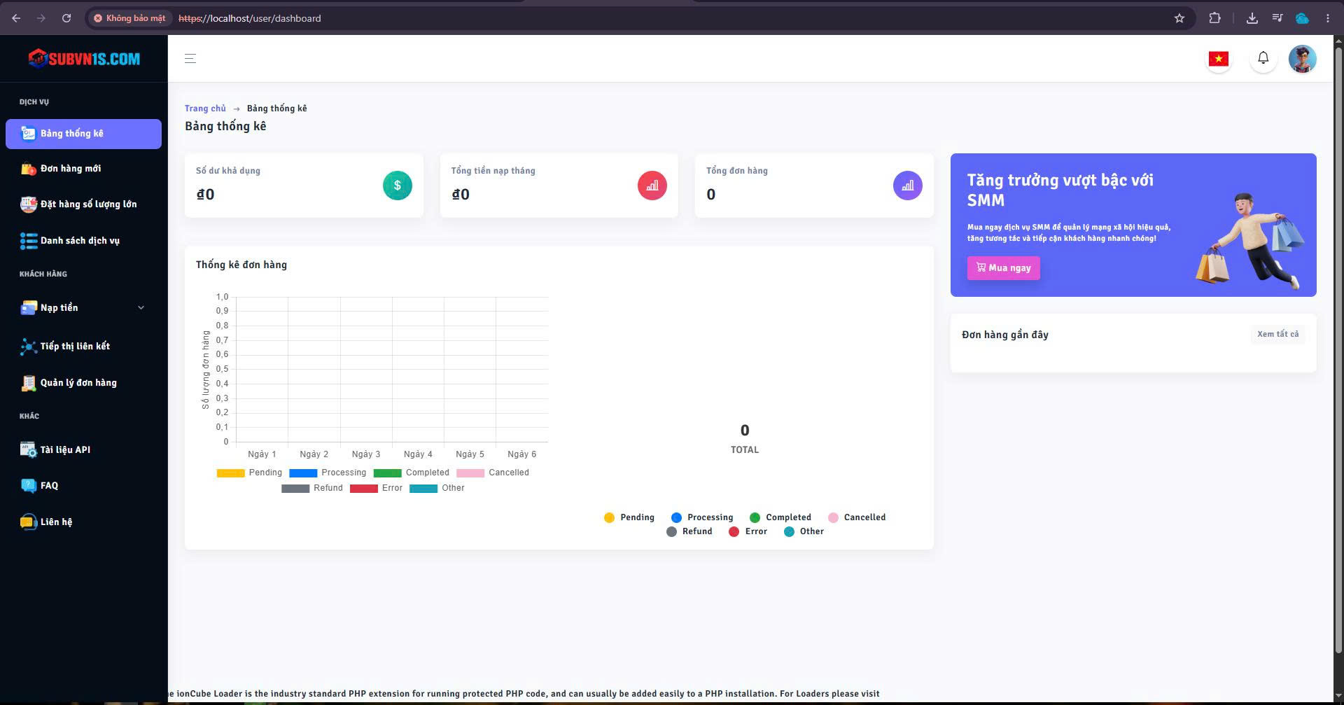 Mã nguồn SMM Panel Version Mới Nhất